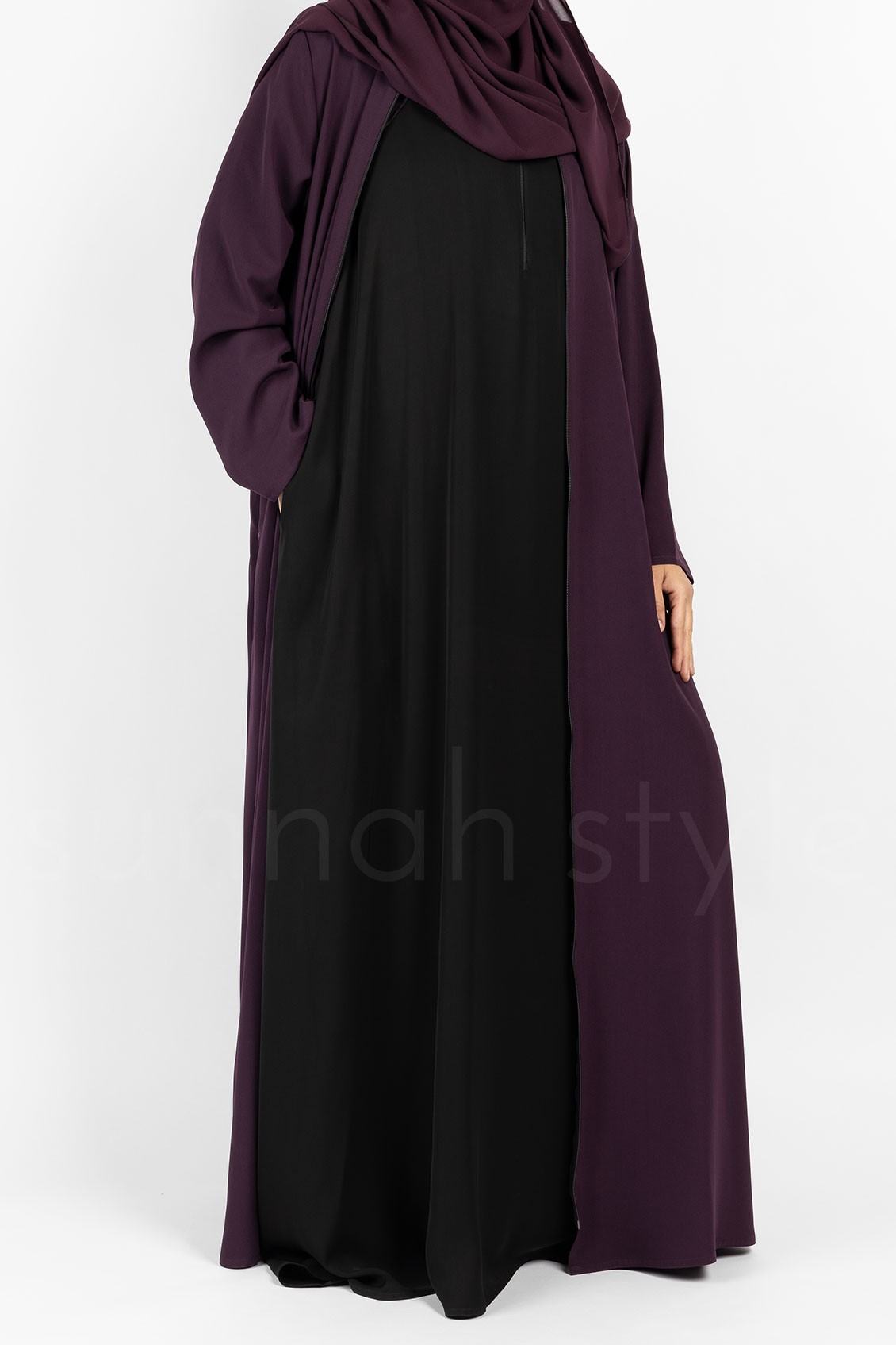 Sunnah Style Essentials Sleeveless Abaya Black